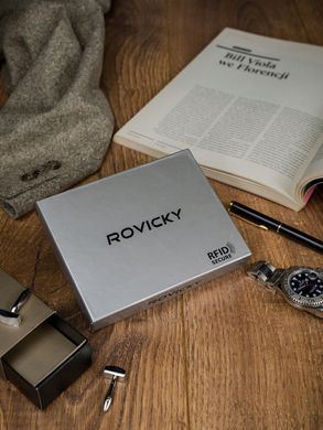 Кошелек мужской кожаный ROVICKY PC-101L-BAR-0216 черный