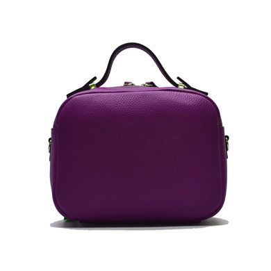 Жіноча шкіряна сумка крос-боді Italian fabric bags 2039 purple