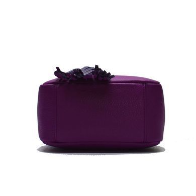 Жіноча шкіряна сумка крос-боді Italian fabric bags 2039 purple