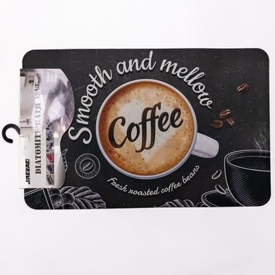 Килимок для кухні Smooth and mellow Coffee 38*58 см діатомітовий HP-42-45, Черный