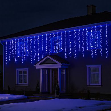 Уличная гирлянда Бахрома 36 м 600 LED белый провод Синий 36MWBL