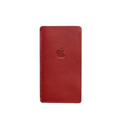 Кожаный чехол для iPhone 12 Красный