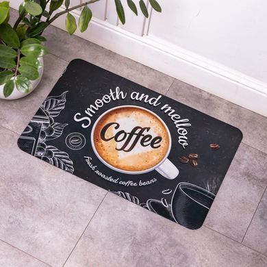 Килимок для кухні Smooth and mellow Coffee 38*58 см діатомітовий HP-42-45, Черный