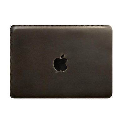 Шкіряний чохол для MacBook 13 дюйм Темно-коричневий Crazy Horse, натуральна шкіра Crazy Horse
