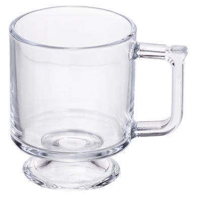 Набор чашек 6 шт для чая и кофе Goblet по 300 (мл) кружки стеклянные Прозрачный HP-19-L6