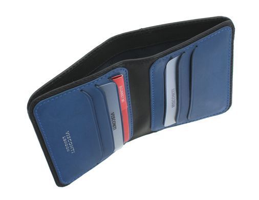 Гаманець чоловічий шкіряний Visconti VSL34 Lank c RFID Black-Cobalt