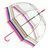 Парасолька-тростина жіноча механічна Fulton Birdcage-2 L042 Multicolored5 (Різнокольорова5)