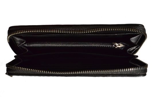 Женский кожаный кошелек Italian fabric bags 1766 black