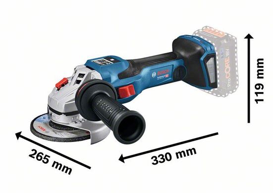 Акумуляторна кутова шліфувальна машина Bosch GWS 18V-15 SC Professional (06019H6100) (SOLO без аку та ЗП)