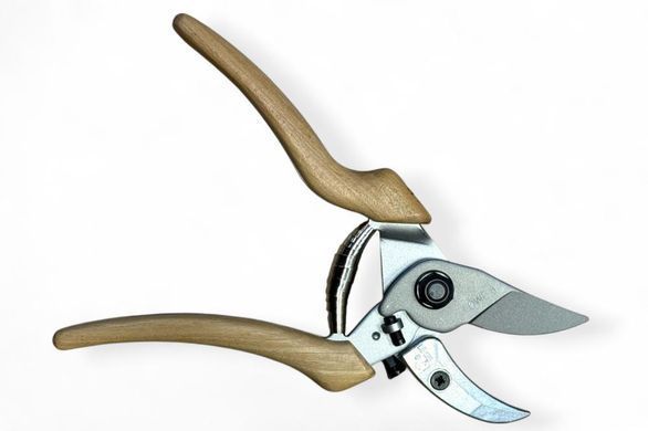 Секатор з ковадлом LOWE N8.107 Natural Series, зріз 24 мм, дерев&rsquo;яні ручки з гікорі
