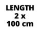 Einhell Напрямні з алюмінію для циркулярної пилки, 2 шт, 1000 мм