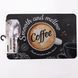Килимок для кухні Smooth and mellow Coffee 38*58 см діатомітовий HP-42-45, Черный