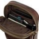 Сумка-слінг чоловіча шкіряна Visconti S42 Jamie темно-коричнева