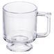 Набор чашек 6 шт для чая и кофе Goblet по 300 (мл) кружки стеклянные Прозрачный HP-19-L6