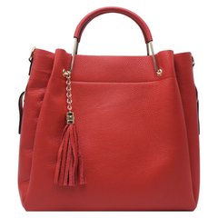 Женская кожаная сумка Italian fabric bags 1248 red
