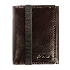 Кошелек мужской кожаный Ashwood 1265 VT BRN темно-коричневый