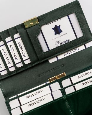 Кошелек женский кожаный ROVICKY RH-24A-1-SH-8209 Green (зеленый)