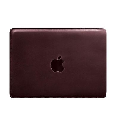 Шкіряний чохол для MacBook 13 дюйм Бордовий Crazy Horse, Бордовый, натуральна шкіра Crazy Horse