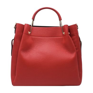 Жіноча шкіряна сумка Italian fabric bags 1248 red