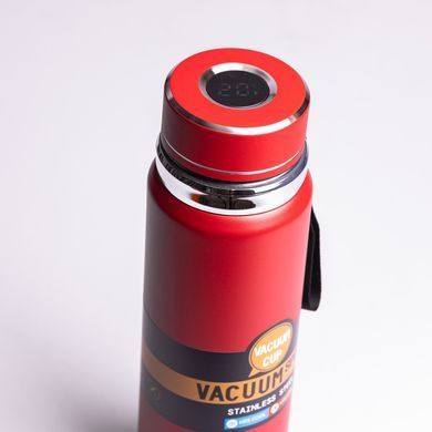 Термос Vacuum Sports с датчиком температуры 1 л красный HP-14-30R