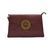 Жіноча шкіряна сумочка-клатч Italian fabric bags 2197 burgundy