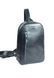 Мужская кожаная сумка Chest bag синяя