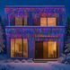 Уличная гирлянда Бахрома 36 м 600 LED белый провод Мультиколор 36MWML