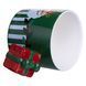 Чашка фарфоровая новогодняя Merry Christmas 400 (мл) Зеленая Yiwu FM-CS-49GR
