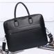 Кожаная мужская сумка для ноутбука 40х30х8, офисный деловой портфель Tiding Bag M364A черный