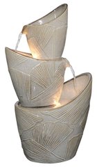 Декоративний фонтан Engard білий керамічний 41×25×71.5 см