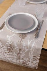 Доріжка на стіл Flora 40х132см, Бежевий