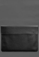 Шкіряний чохол-конверт на магнітах для MacBook 15 дюйм Чорний, Черный