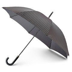 Зонт-трость женский механический класса Люкс Fulton Diamond L850 Grey (Серый)