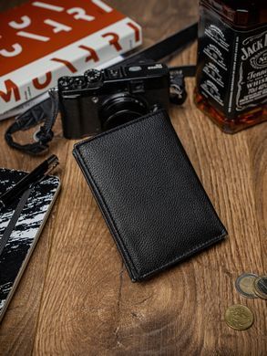 Гаманець чоловічий шкіряний ALWAYS WILD N104-SHP BLACK+R.BLU чорний