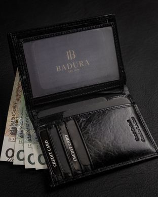 Гаманець чоловічий шкіряний Badura B-N74-MIL NERO