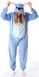 Кигуруми пижама голубой Стич 155-165 см M размер