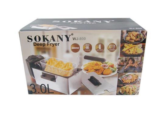 Фритюрница профессиональная Sokany WJ800 на 3.5 литра, 2000 Вт
