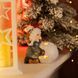 Новогодняя фигурка с подсветкой Девочка со снежным шаром из фарфора 11&times;7&times;12 (см) новогодний декор для дома на подарок CR-5-12