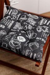 Подушка для стула Breakfast black 40х40 см