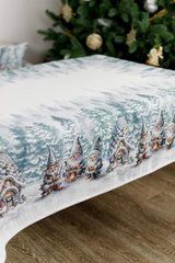 Новогодняя гобеленовая скатерть Сказочные гномы 95х100см