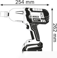 Аккумуляторный ударный гайковёрт Bosch GDS 18 V-LI HT (SOLO - без акку. и зарядки) (06019B1300)