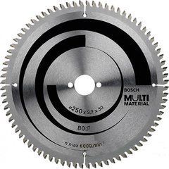 Пиляльний диск Bosch Multi Material 250&times;3,2&times;30 мм, 80 HTLCG (2608640516)