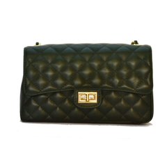 Женская кожаная сумка-клатч Italian fabric bags 0144 dark green
