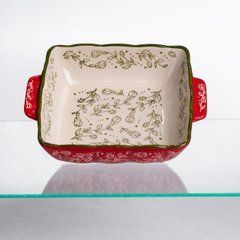 Форма для запекания Vintage 20&times;16.5&times;4 (см) квадратная с ручками Красная HM04-13