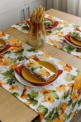 Серветка на стіл Happy Fall 35х45 см, Блакитний, Природа