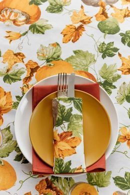 Серветка на стіл Happy Fall 35х45 см, Блакитний, Природа