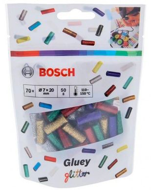 Клейові стрижні Gluey Bosch блискучі, 7х20 мм, 70 шт (2608002006)