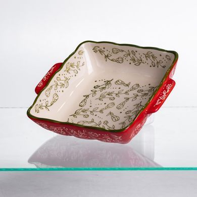 Форма для запекания Vintage 20&times;16.5&times;4 (см) квадратная с ручками Красная HM04-13