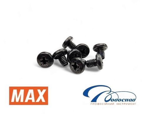 Гвинт 4х6, 8 шт (чорного кольору) з різьбою для степлера MAX HT-R1 / B1 / R45C (AA05716 No.15), Черный