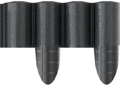 Cellfast Газонна огорожа 4 ECO, 10 секцій по 240 мм, 2.4м, чорний, Черный